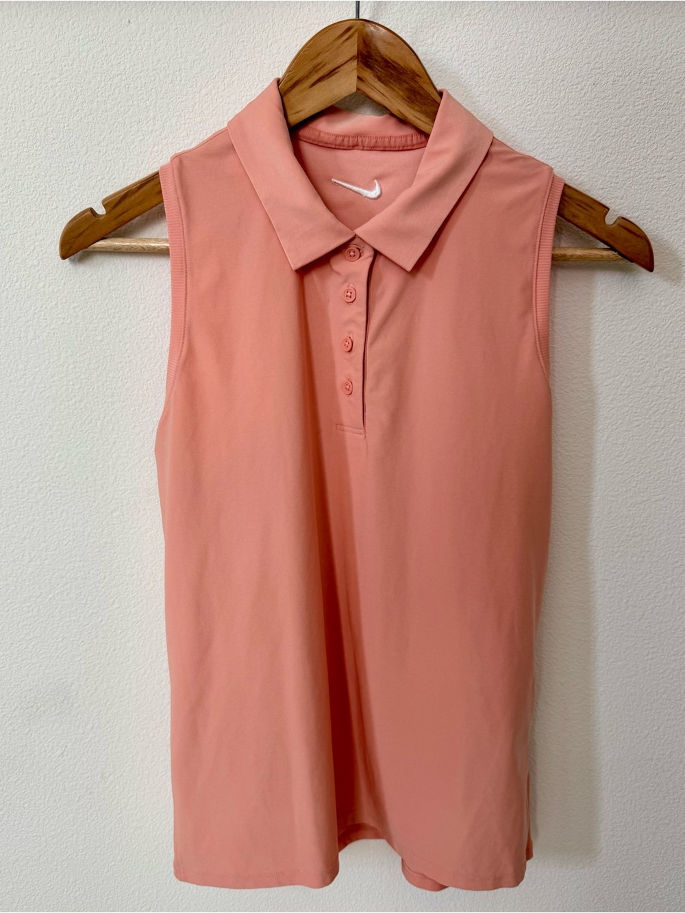 Nike Sleeveless Polo Tank Top - Coral